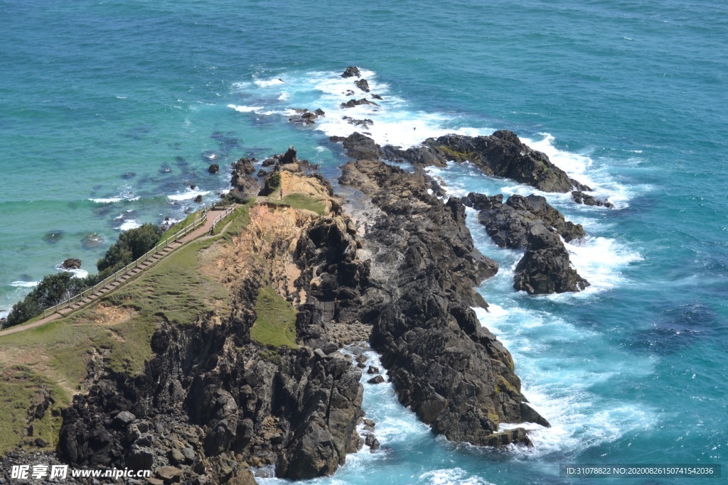 海岸风景摄影图