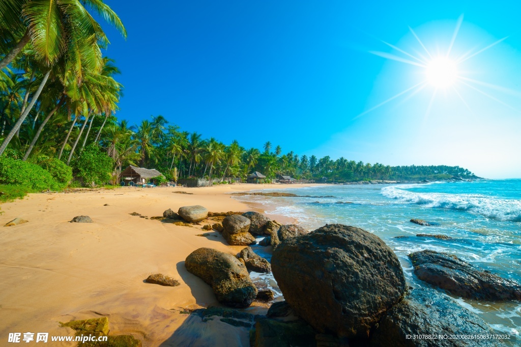 海岸风景摄影图