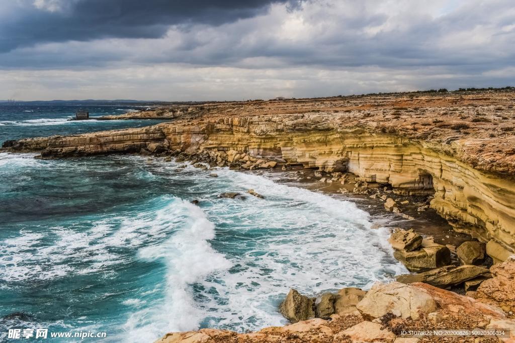 海岸风景摄影图
