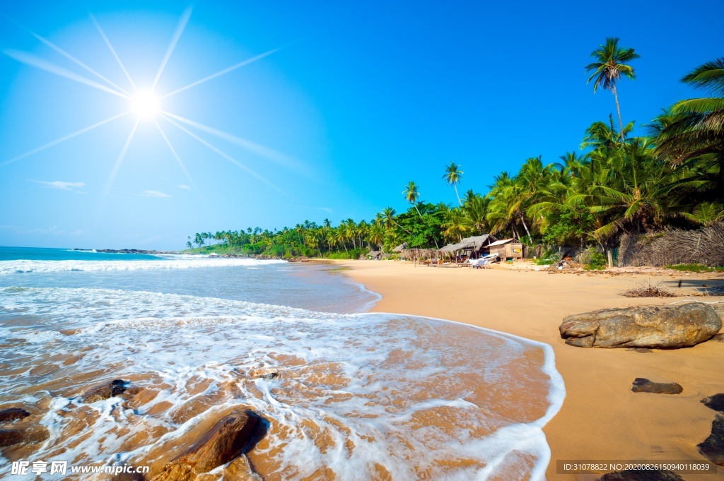 海岸风景摄影图