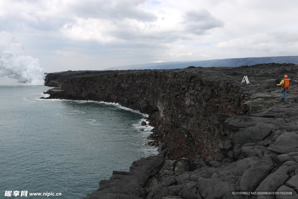 海岸风景摄影图