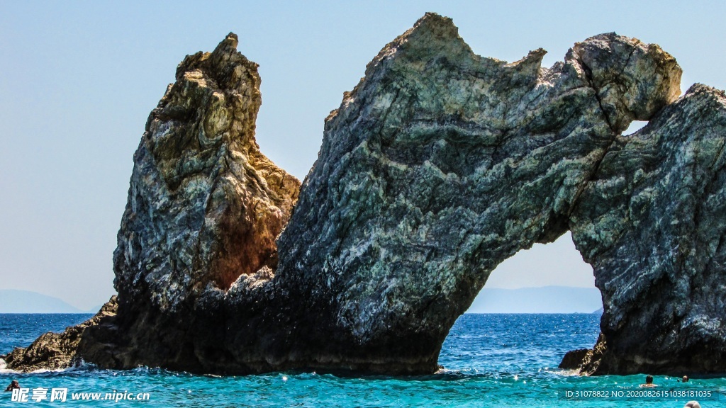 海岸风景摄影图
