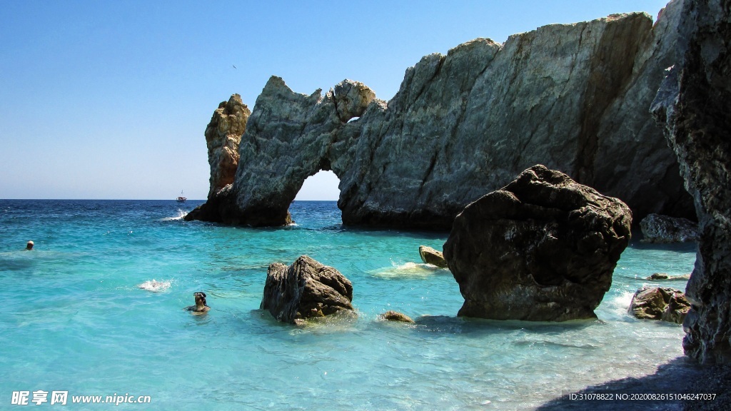 海岸风景摄影图