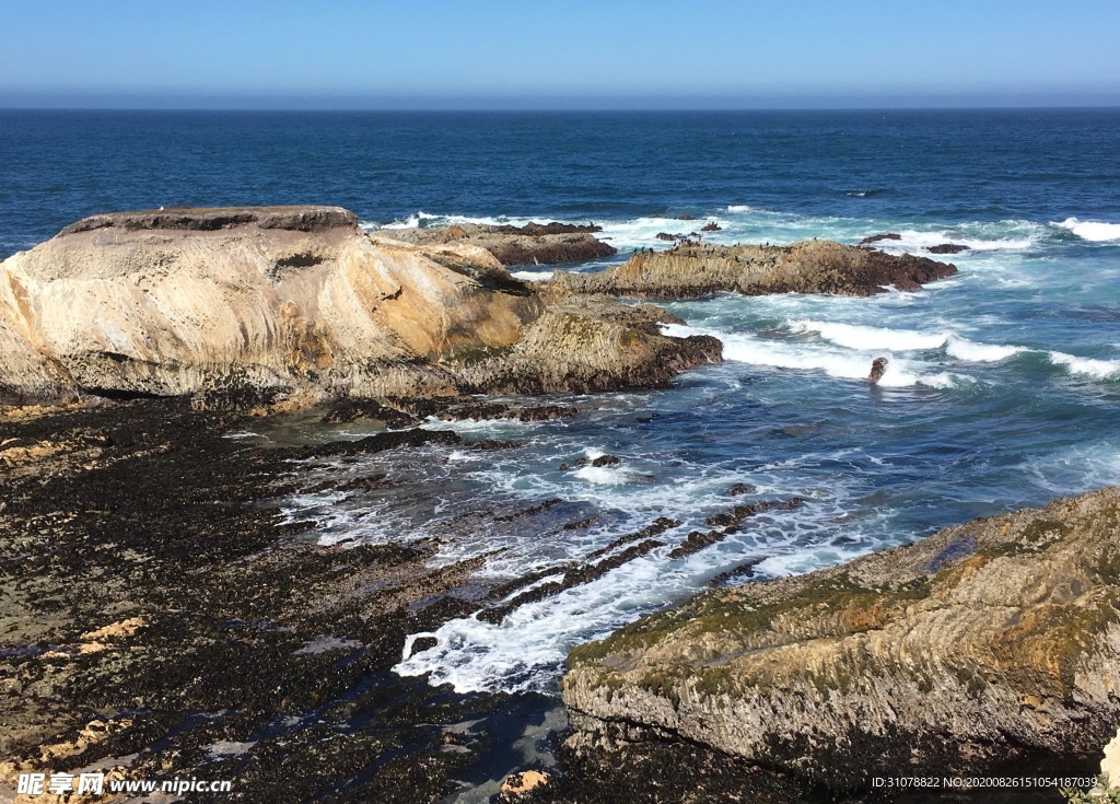 海岸风景摄影图