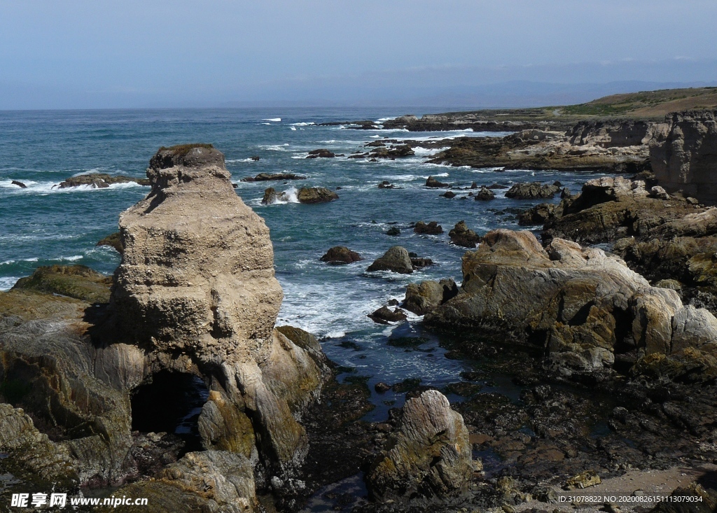 海岸风景摄影图