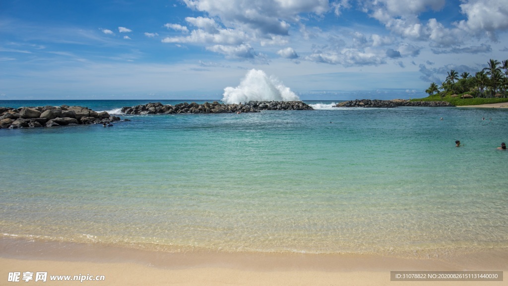 海岸风景摄影图