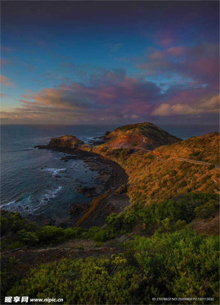 海岸风景摄影图