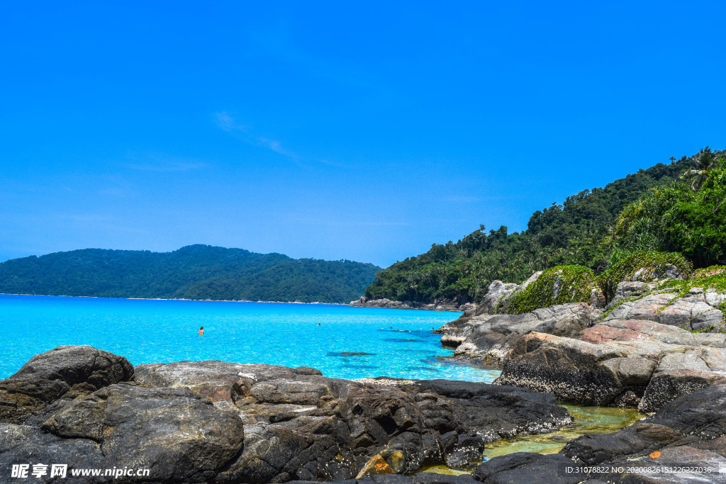 海岸风景摄影图