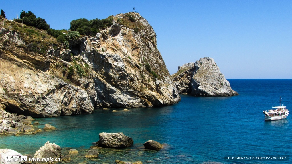 海岸风景摄影图