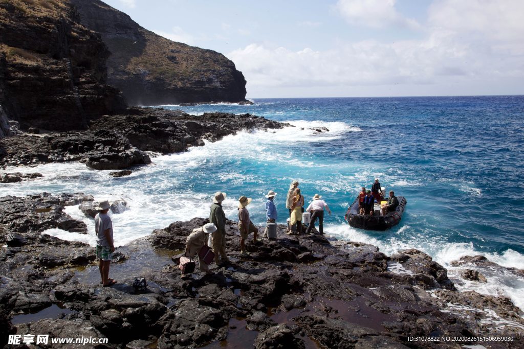海岸风景摄影图