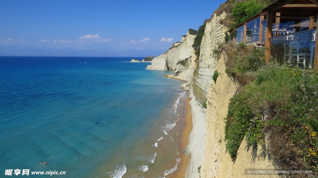 海岸风景摄影图