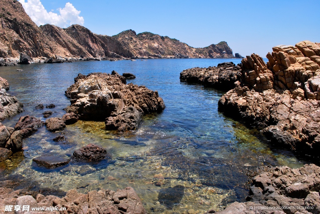 海岸风景摄影图