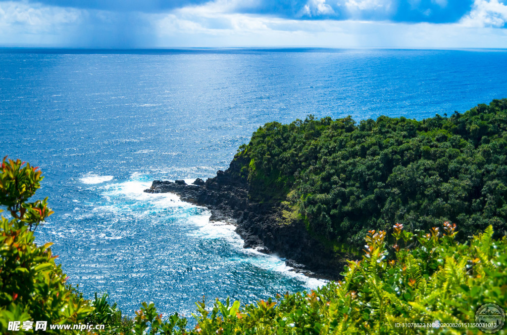 海岸风景摄影图
