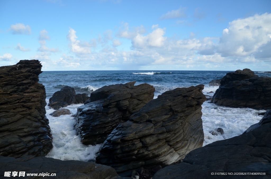 海岸风景摄影图