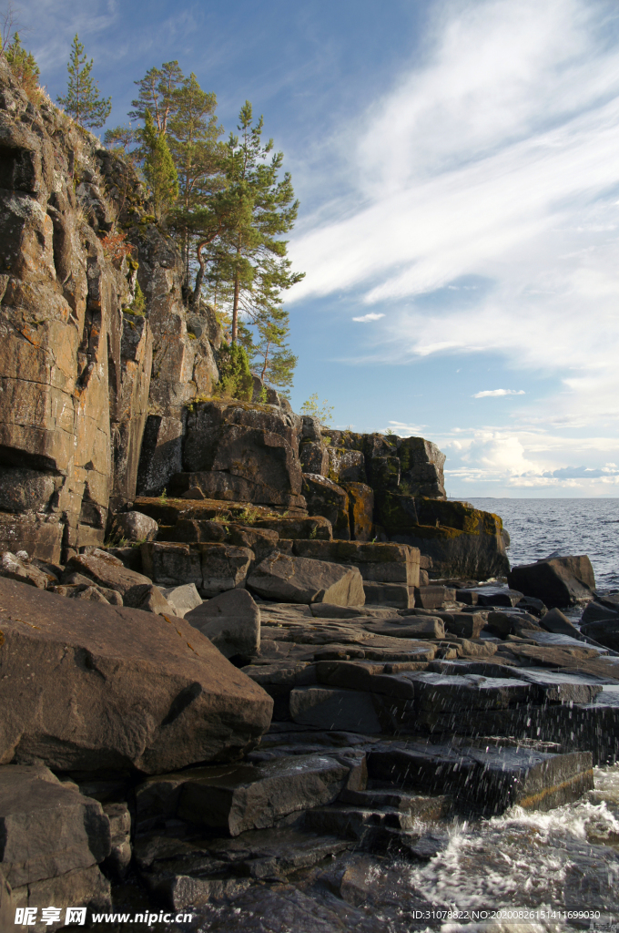 海岸风景摄影图
