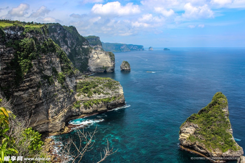 海岸风景摄影图