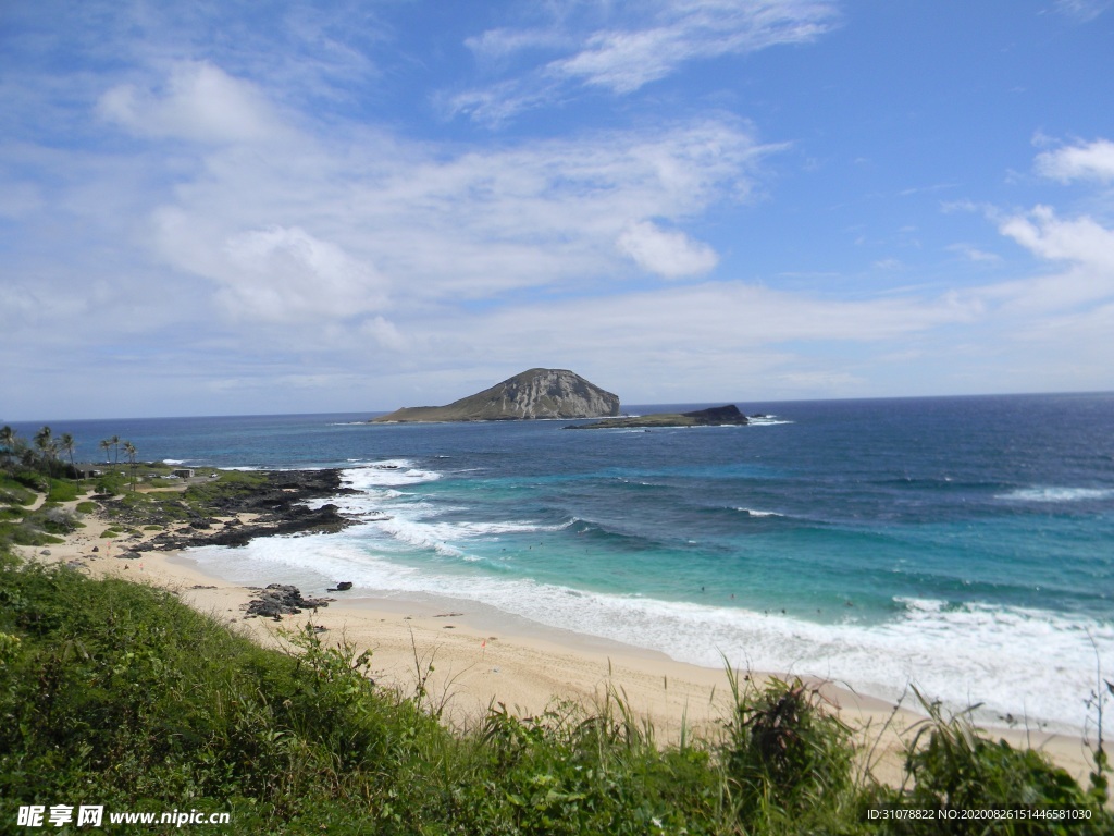 海岸风景摄影图