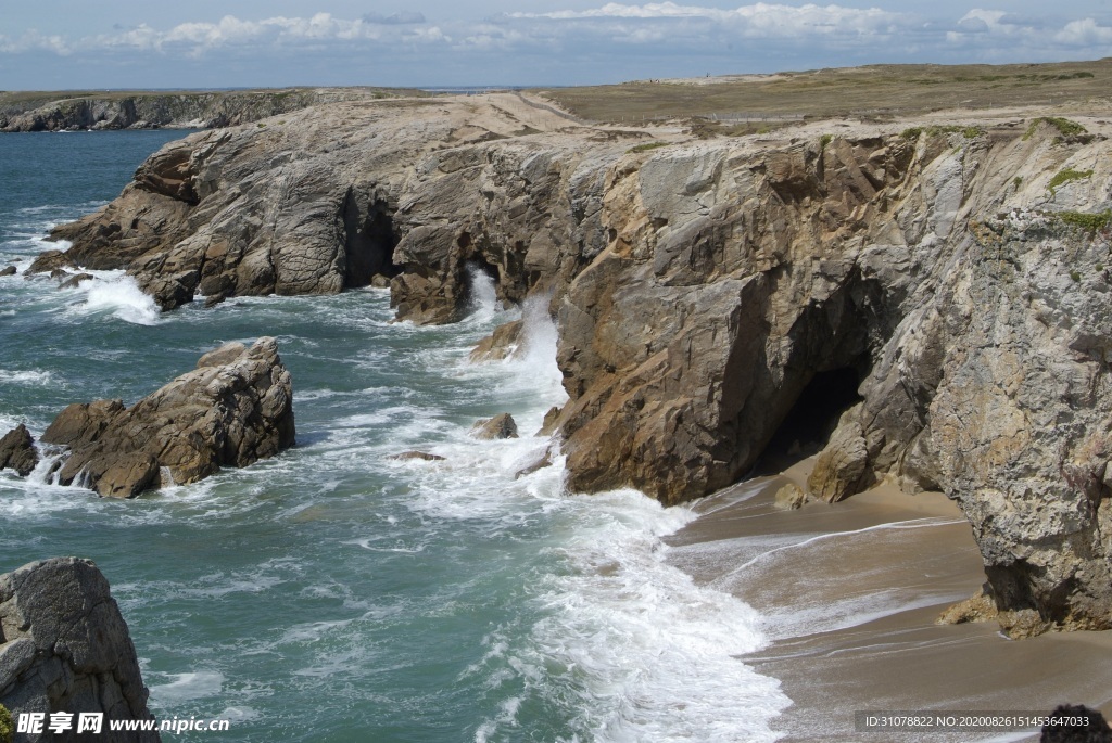 海岸风景摄影图