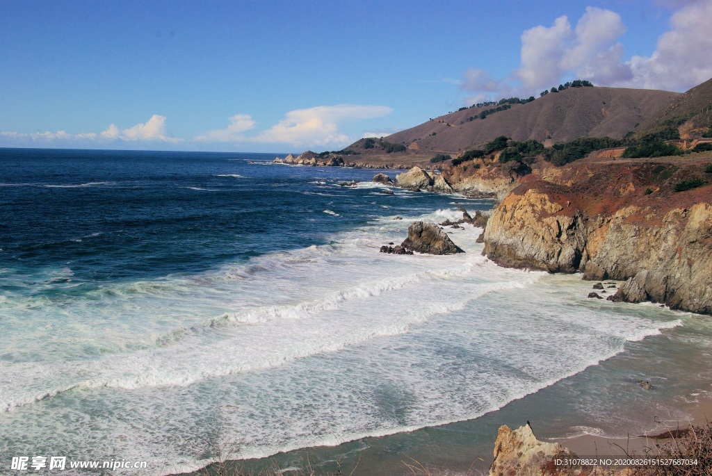 海岸风景摄影图