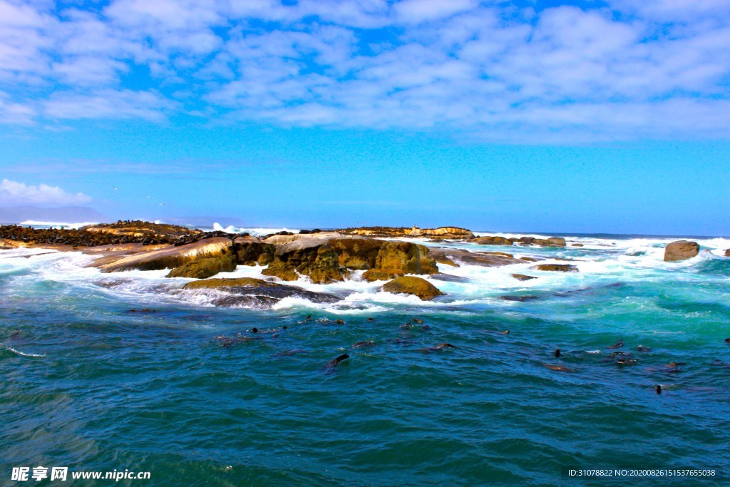 海岸风景摄影图