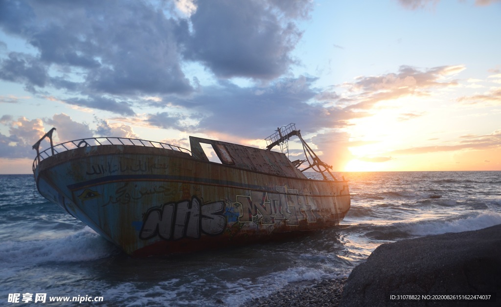 海岸风景摄影图