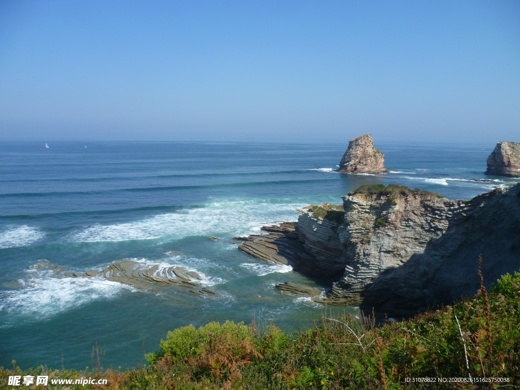 海岸风景摄影图