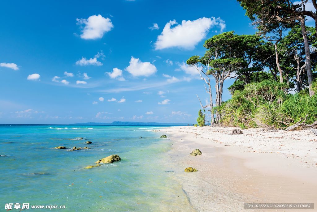 海岸风景摄影图