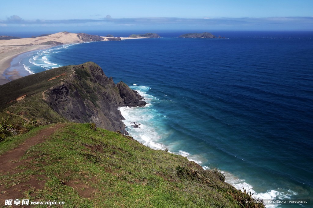 海岸风景摄影图