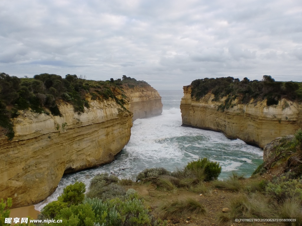 海岸风景摄影图