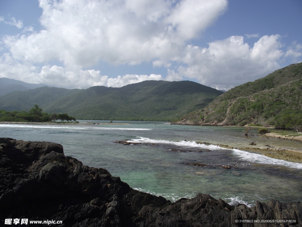 海岸风景摄影图