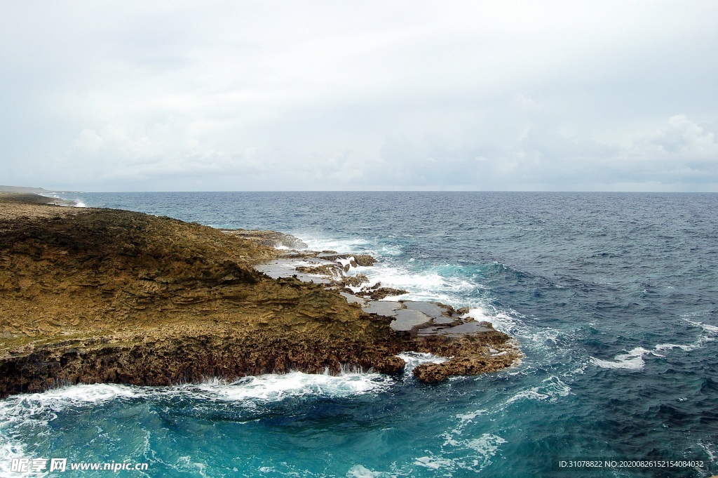 海岸风景摄影图