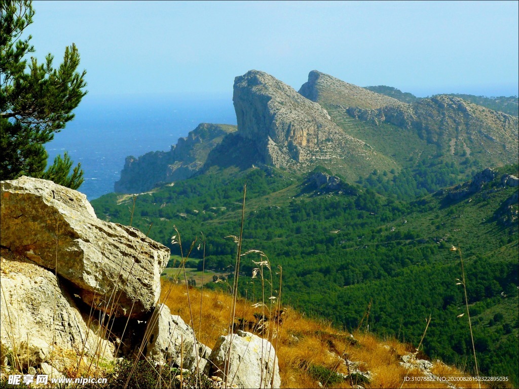 海岸风景摄影图