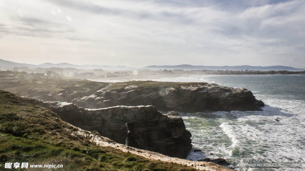 海岸风景摄影图