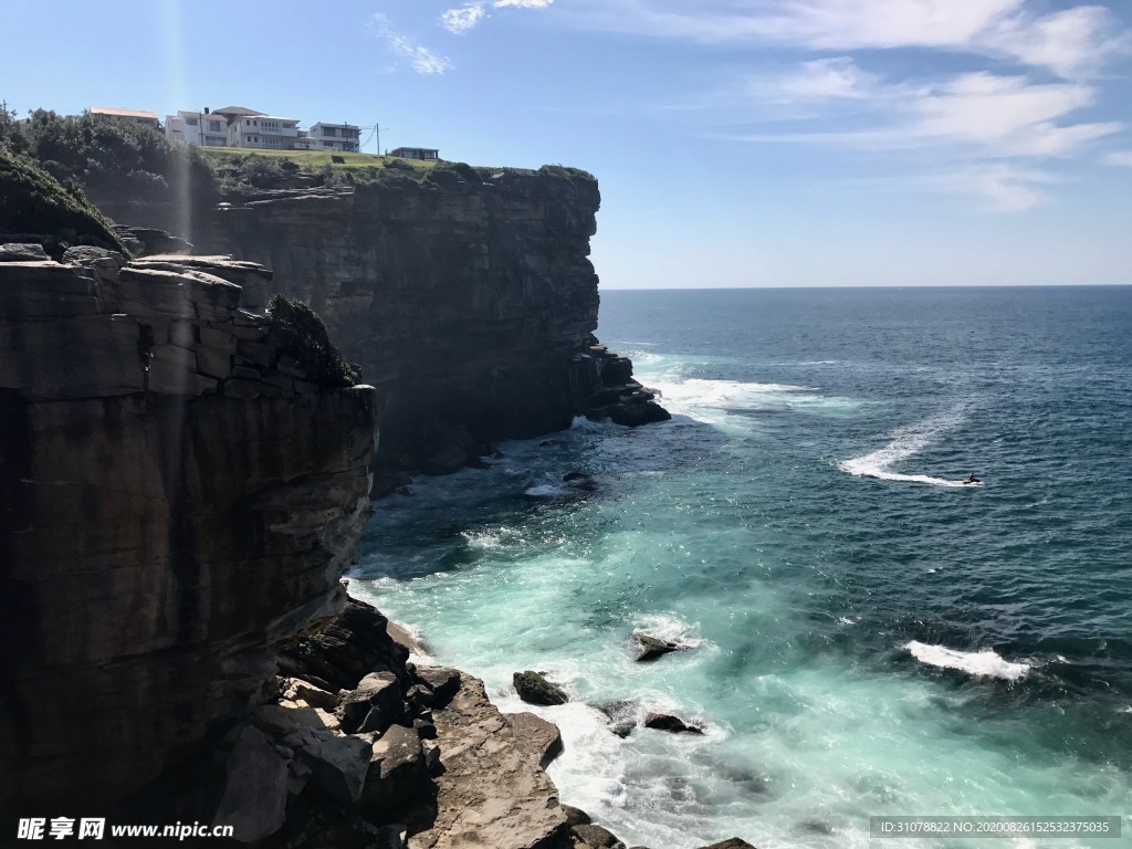 海岸风景摄影图
