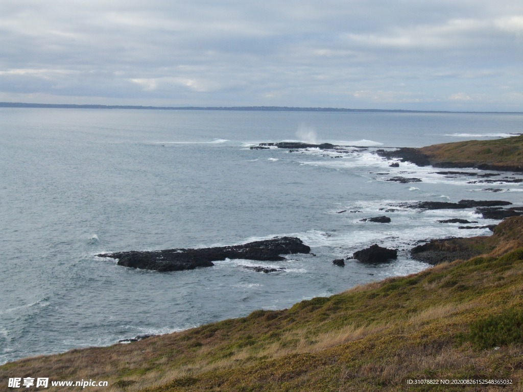 海岸风景摄影图