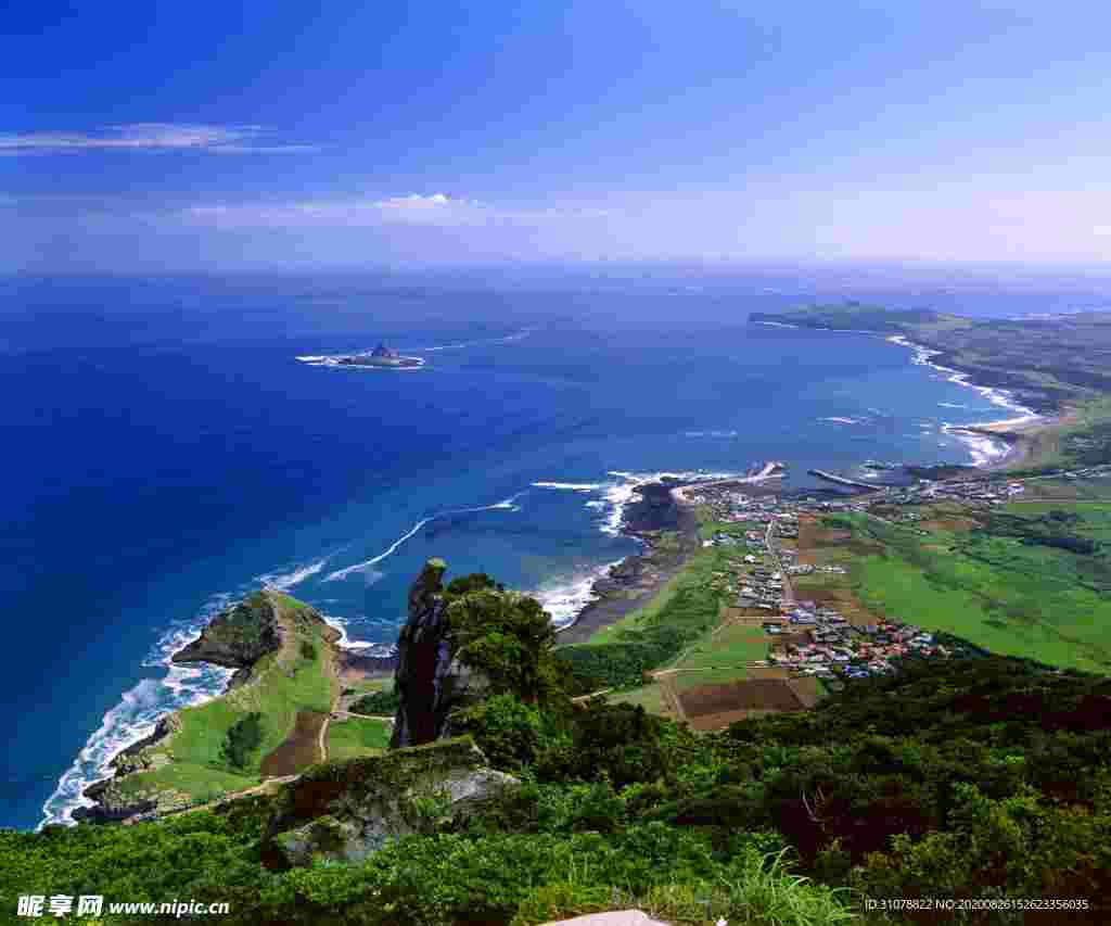 海岸风景摄影图