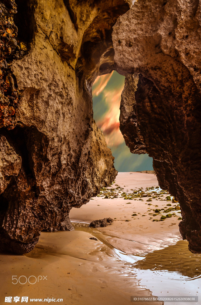 海岸风景摄影图