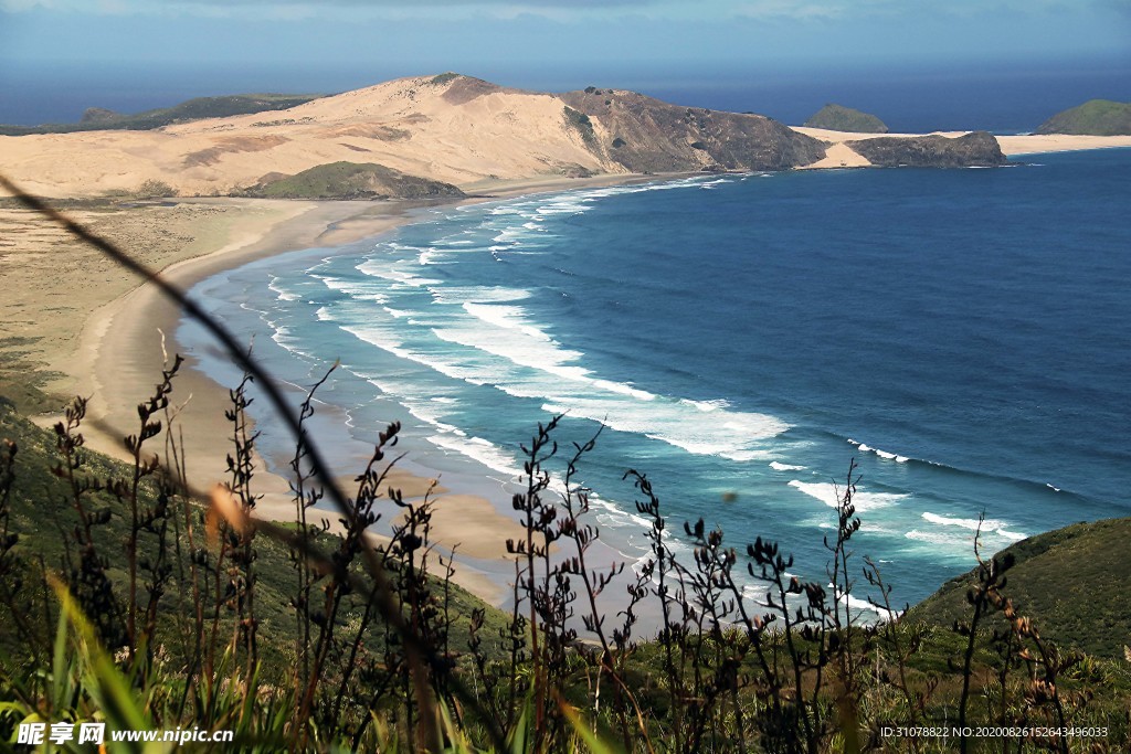 海岸风景摄影图