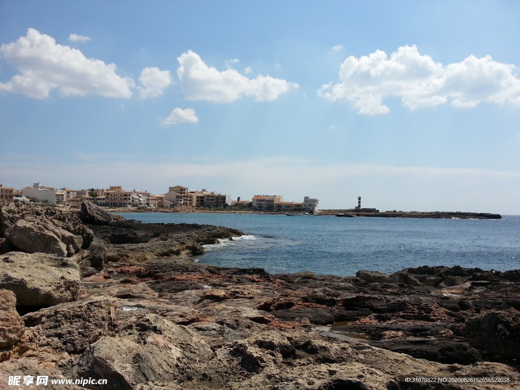 海岸风景摄影图