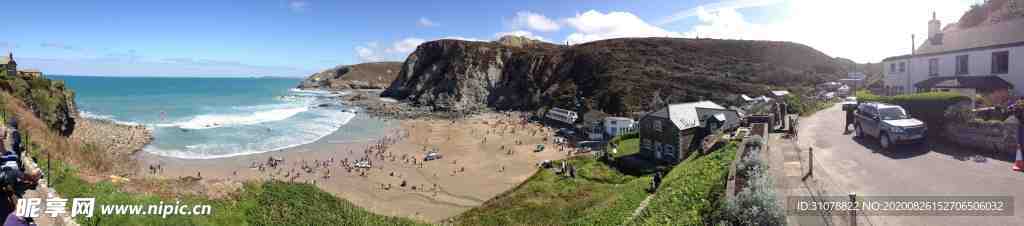 海岸风景摄影图