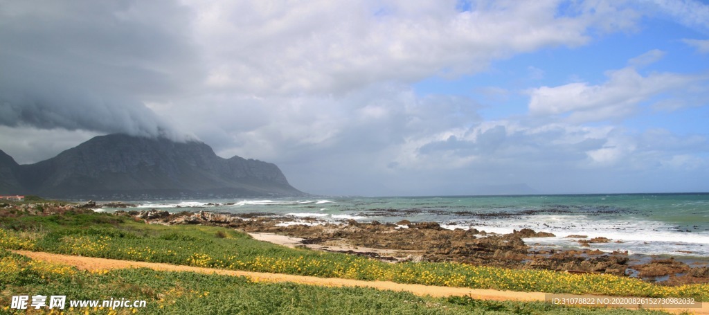 海岸风景摄影图