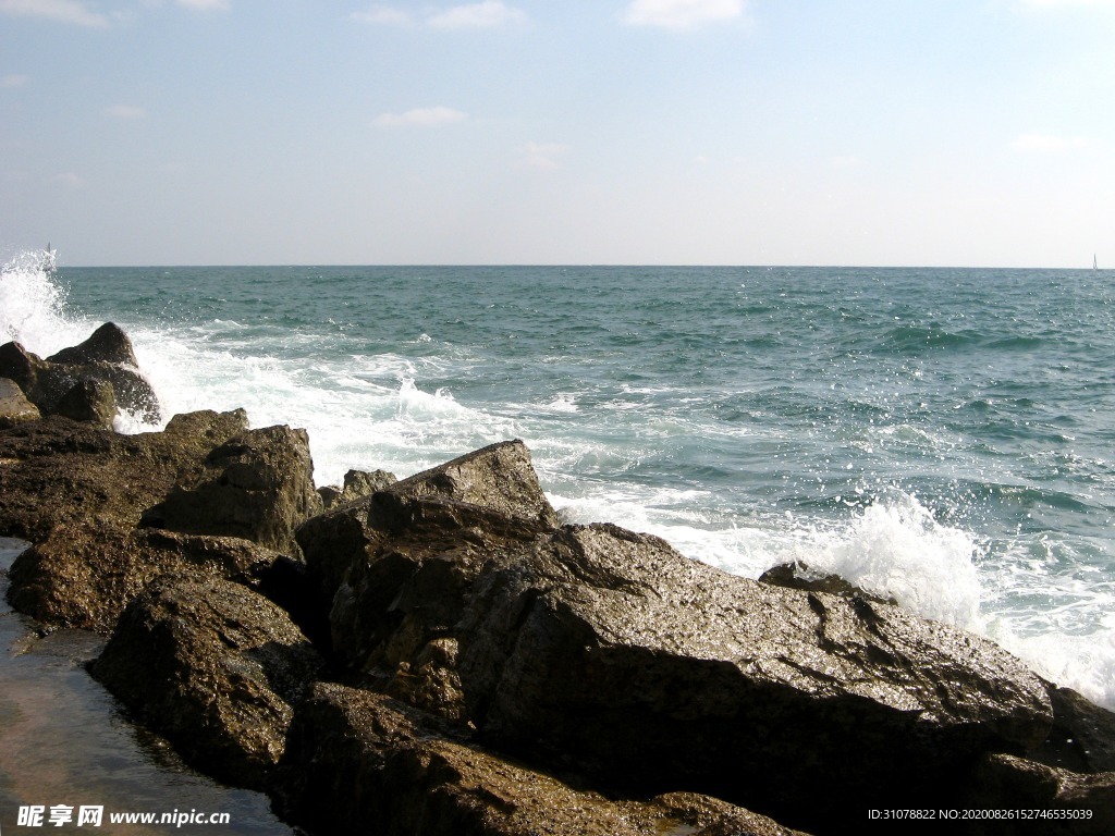 海岸风景摄影图