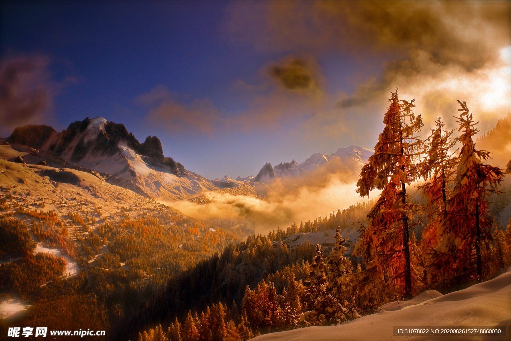 海岸风景摄影图