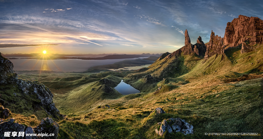 海岸风景摄影图