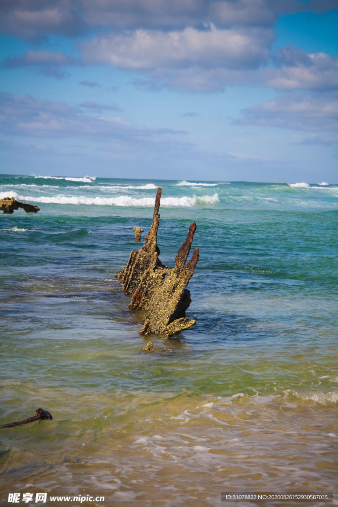 海岸风景摄影图