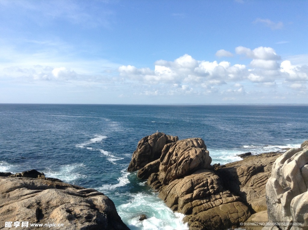 海岸风景摄影图