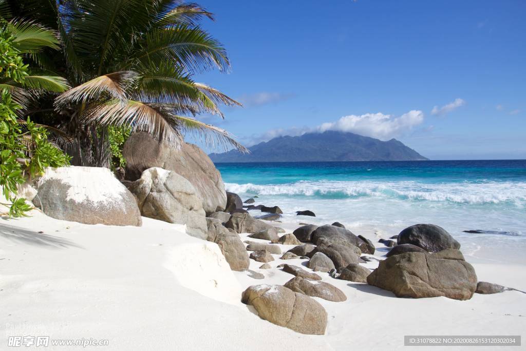 海岸风景摄影图