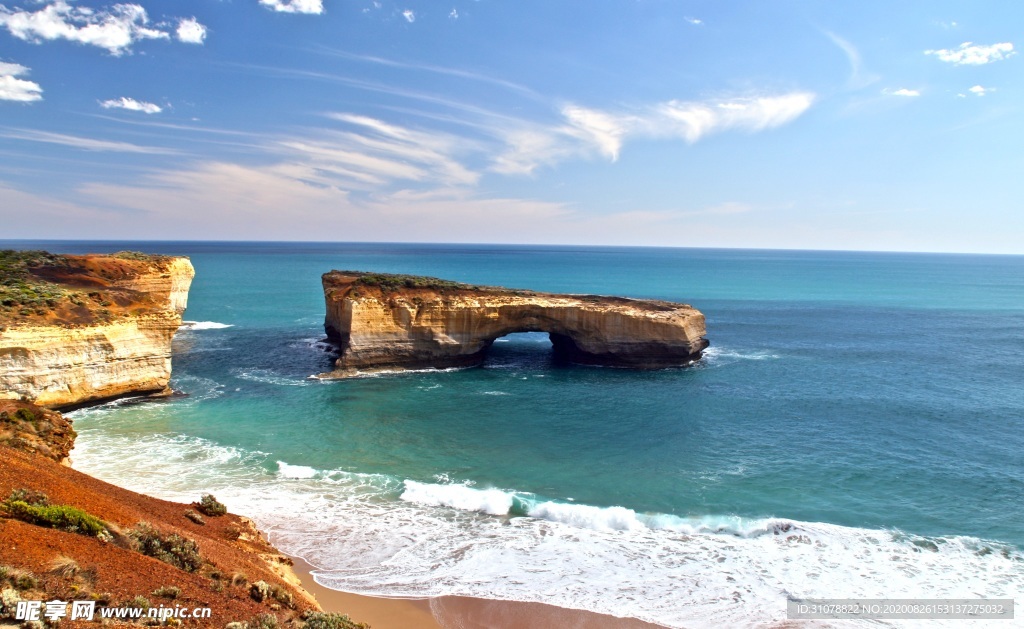 海岸风景摄影图
