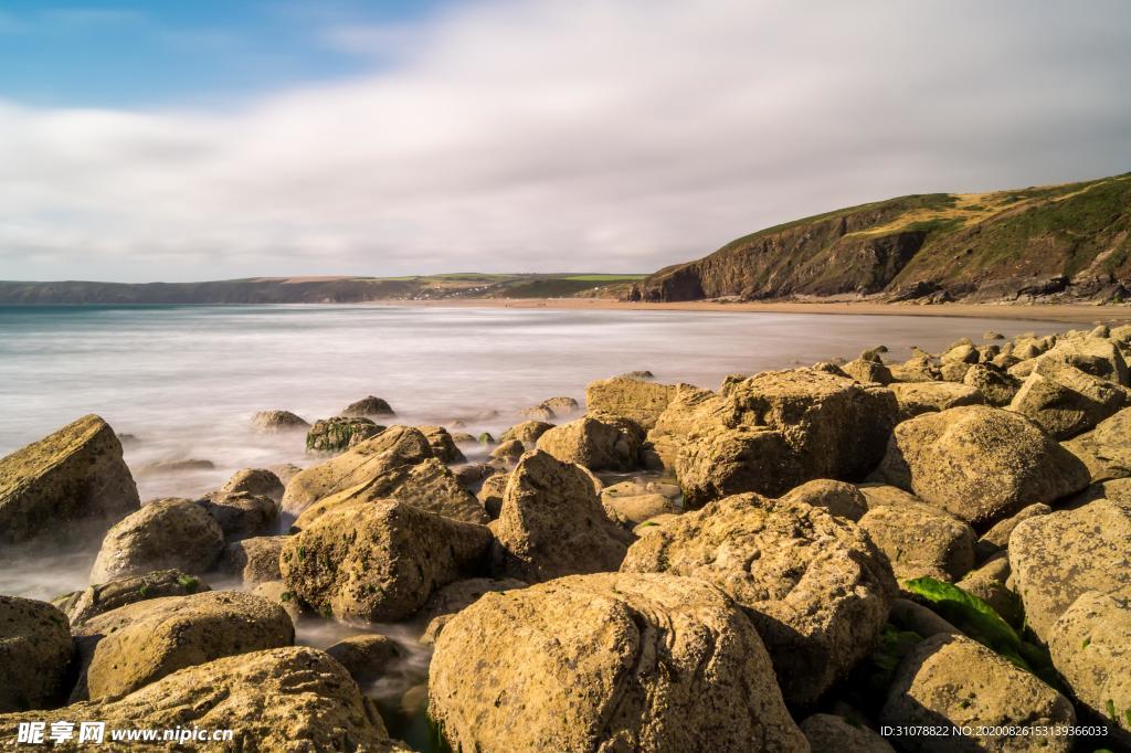 海岸风景摄影图