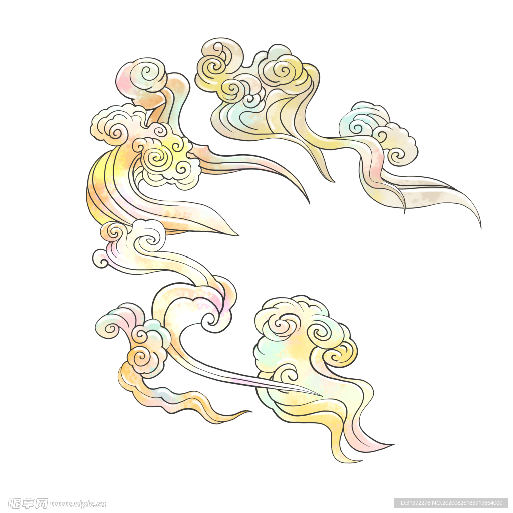 国潮祥云设计图片